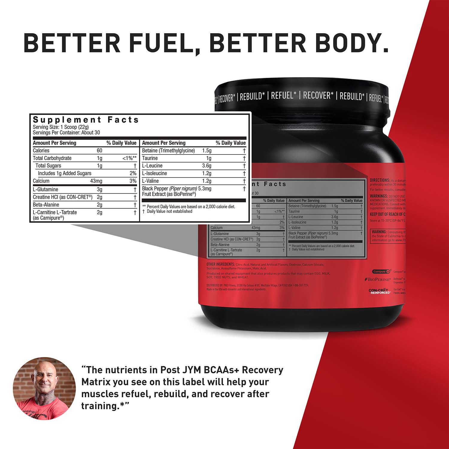 533877 Jym® Shop now for Jym Post Jym BCAAs + Recovery Matrix Green